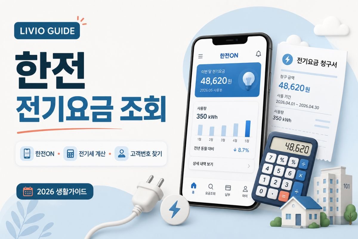 2026 한전 전기요금 조회와 한전ON 전기세 계산 및 고객번호 찾기 안내