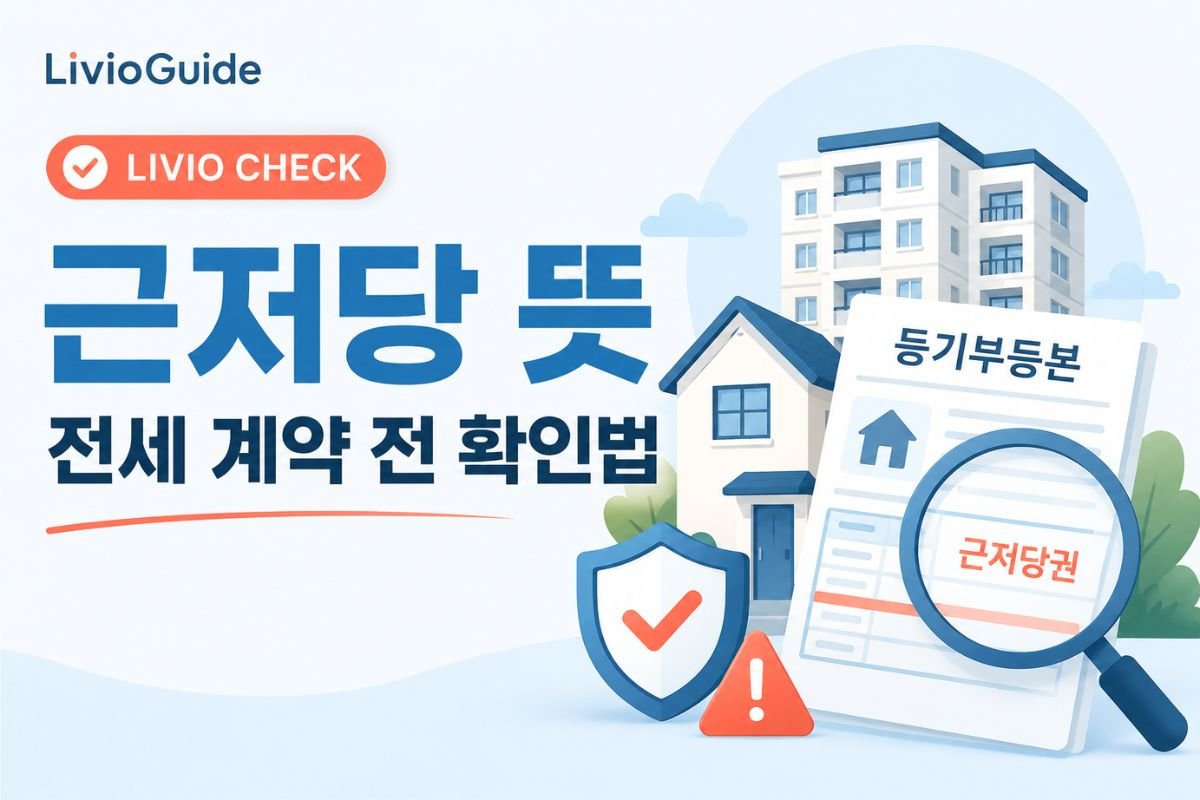근저당 뜻과 전세 계약 전 등기부등본 확인 방법
