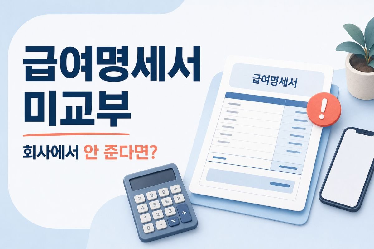 급여명세서 미교부와 회사에서 명세서를 주지 않을 때 확인 방법을 안내하는 썸네일