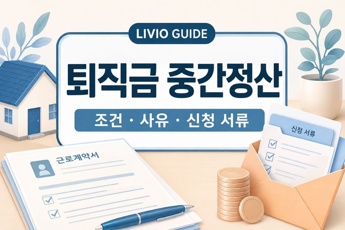 퇴직금 중간정산 조건과 사유 및 신청 서류 안내
