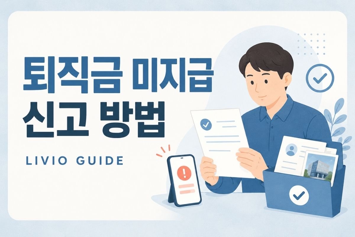 퇴직금 미지급 신고 방법과 준비 자료를 안내하는 리비오가이드 썸네일
